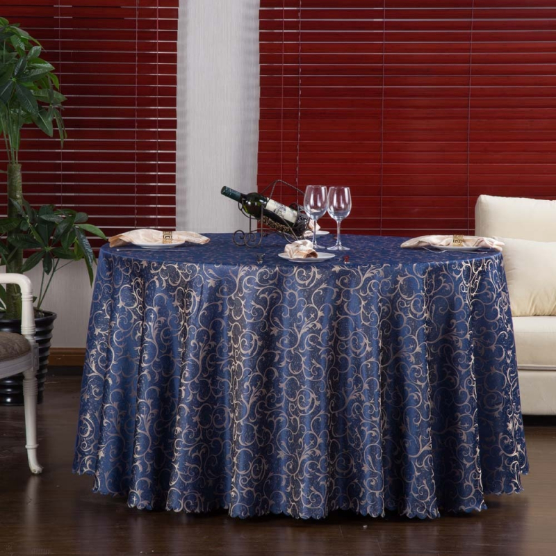 Compra Toalha de Mesa Redonda Azul Gama - Toalha de Mesa em Jacquard Redonda Compra Toalha de Mesa Redonda Azul Gama - Toalha de Mesa em Jacquard Redonda