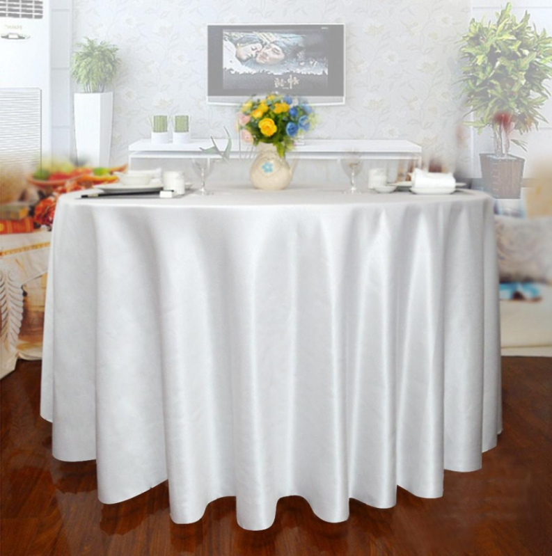 Toalha de Mesa Redonda Branca Oxford Valor Novo Hamburgo - Toalha de Mesa Redonda para Hotelaria Toalha de Mesa Redonda Branca Oxford Valor Novo Hamburgo - Toalha de Mesa Redonda para Hotelaria