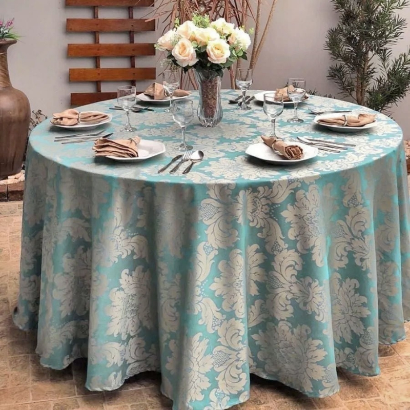 Venda de Toalha de Mesa Jacquard Redonda Piauí - Toalha de Mesa em Jacquard Redonda Venda de Toalha de Mesa Jacquard Redonda Piauí - Toalha de Mesa em Jacquard Redonda